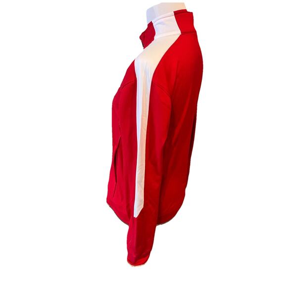 Augusta Warm-Up Track Jacket L Red White Full Zip Lifeguard Athletic Top - Picture 4 of 6